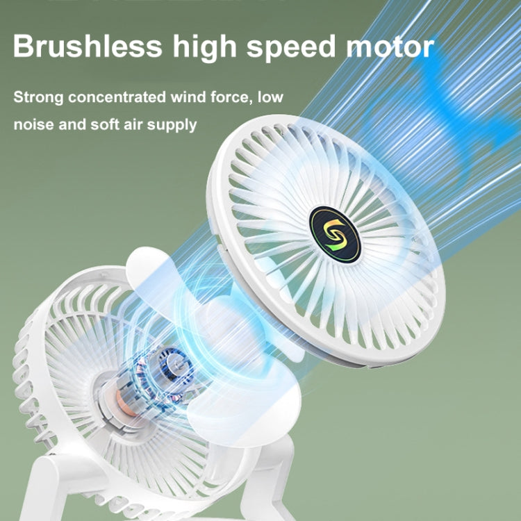 USB Charging Folding Desktop Spray Humidification Fan with Night Light(Green) | Bowlift