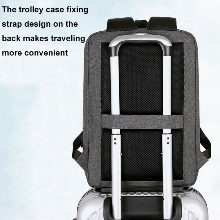 BowLift | 15 Inch Multifunctional Waterproof Business Sports Laptop Backpack with USB Port (Black)