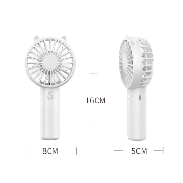 Mini USB Handheld Fan Rechargeable Portable Desktop Phone Holder(Pink) | Bowlift