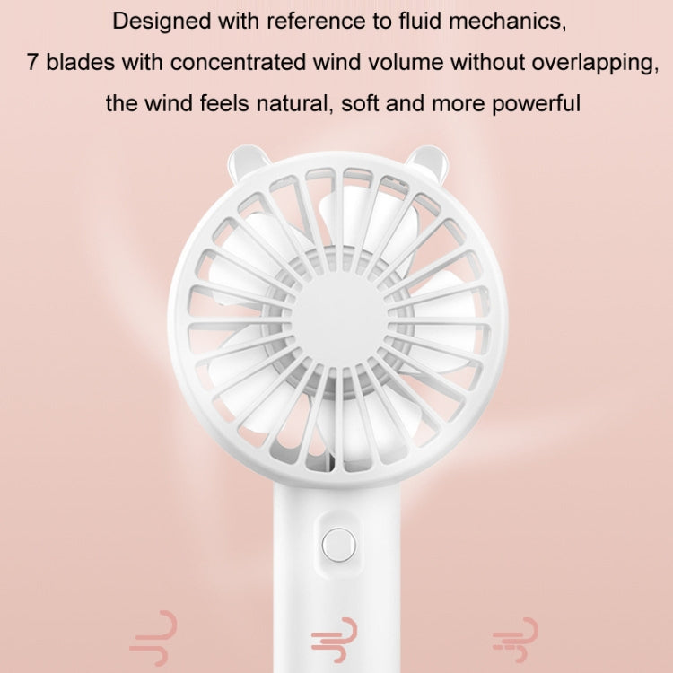 Mini USB Handheld Fan Rechargeable Portable Desktop Phone Holder(Pink) | Bowlift