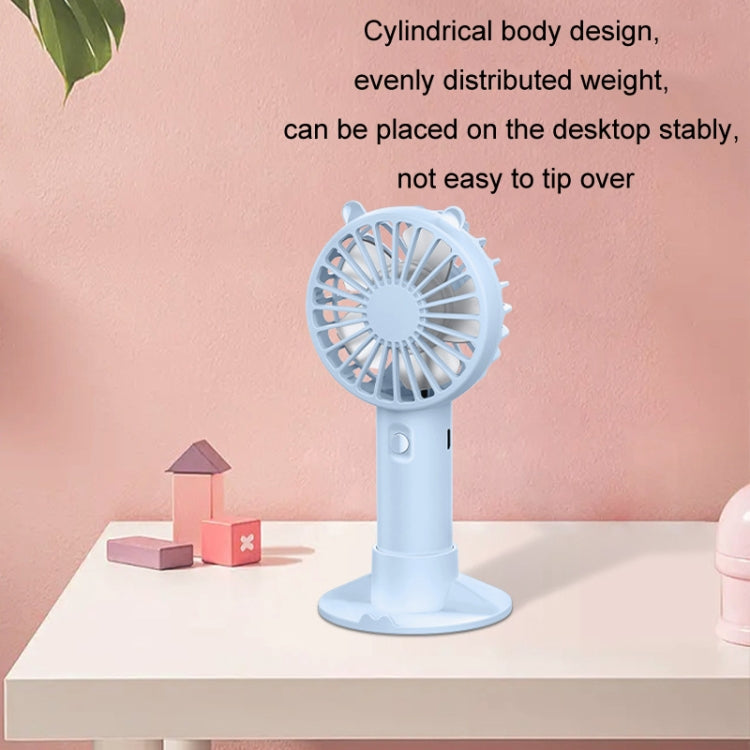 Mini USB Handheld Fan Rechargeable Portable Desktop Phone Holder(Pink) | Bowlift