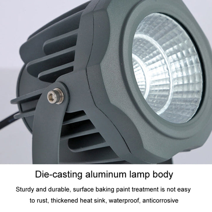 BowLift | LED floodlight COB outdoor waterproof spotlight billboard lights garden lamp, Color: 30W 7 colors