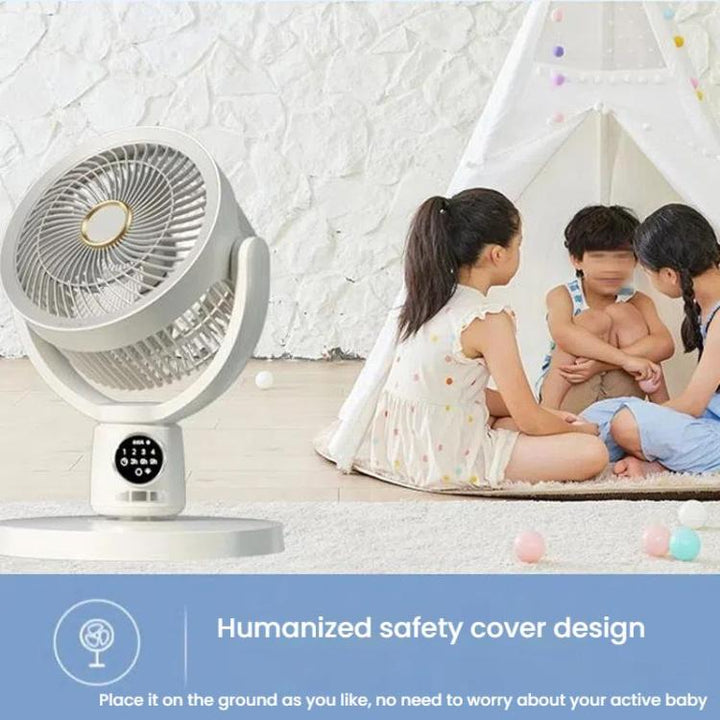 Air Circulation Fan Turbo Light Convection Standing Fan Remote Control Timer Floor Fan, Style: USB Plug | Bowlift