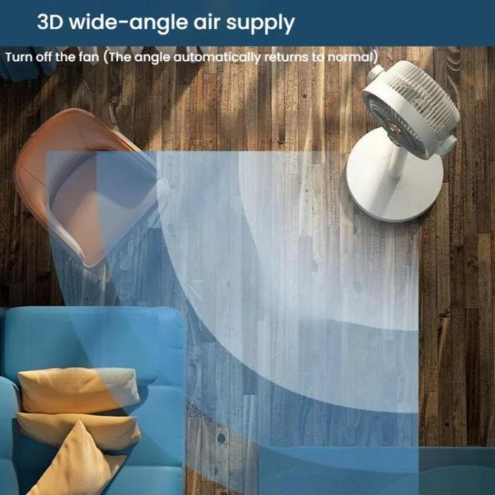 Air Circulation Fan Turbo Light Convection Standing Fan Remote Control Timer Floor Fan, Style: USB Plug | Bowlift