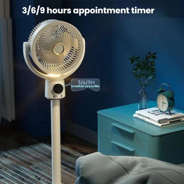 Air Circulation Fan Turbo Light Convection Standing Fan Remote Control Timer Floor Fan, Style: USB Plug | Bowlift