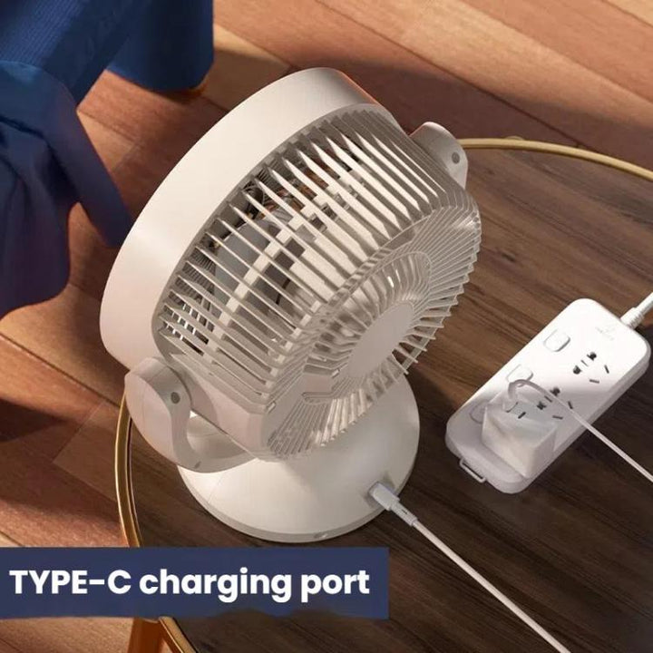 USB Air Circulation Fan Office Desktop Small Fan, Style: Rechargeable | Bowlift