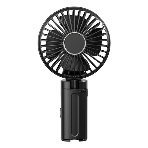 Folding Hanging Umbrella Fan USB Handheld Portable Umbrella Clip Fan Compact Desktop Fan(Black) | Bowlift