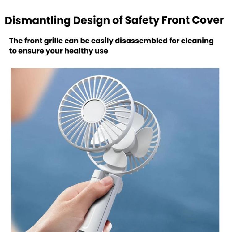 Folding Hanging Umbrella Fan USB Handheld Portable Umbrella Clip Fan Compact Desktop Fan(Black) | Bowlift
