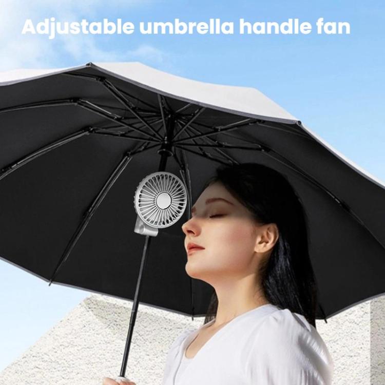 Folding Hanging Umbrella Fan USB Handheld Portable Umbrella Clip Fan Compact Desktop Fan(Pink) | Bowlift