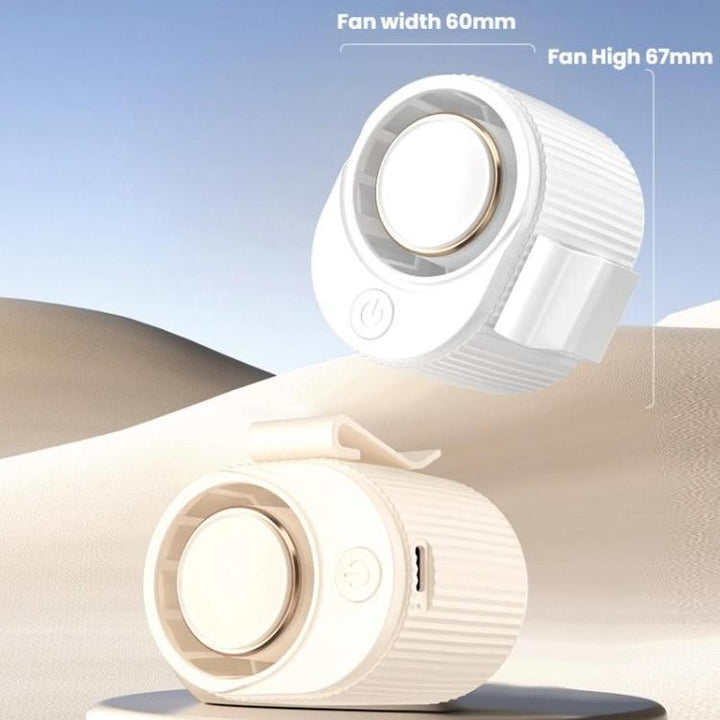 High-speed Waist-mounted Fan Outdoor Clip-on USB Mini Fan(White) | Bowlift