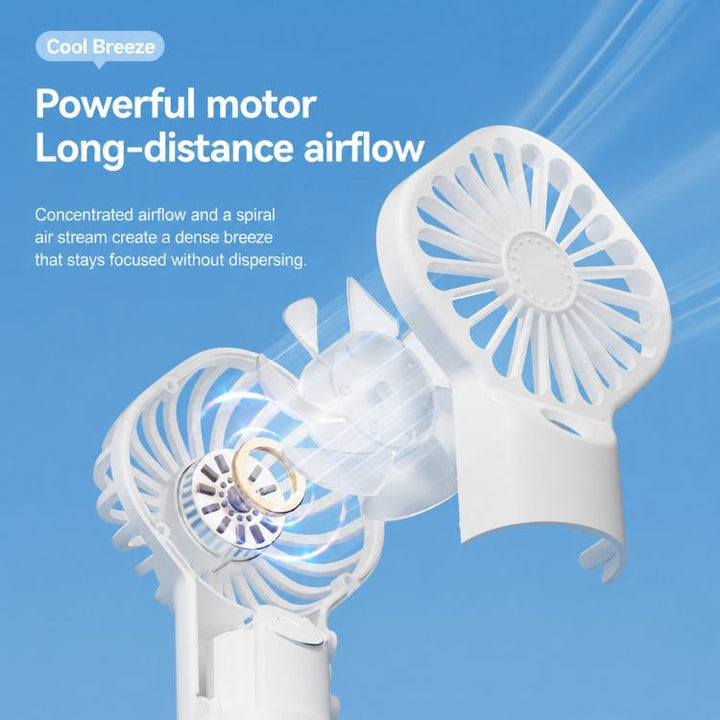 Handheld Misting Fan Portable Water Spray Fan Type-C Rechargeable Mini Personal Face Mister Fan(F3 Pink) | Bowlift