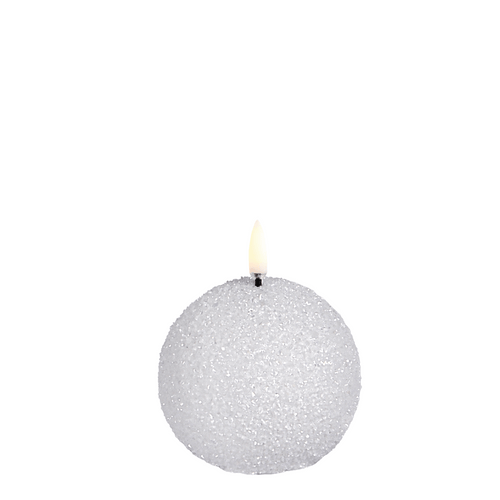 BowLift | WinterShine – Elegant LED Candle in Snow Globe Design