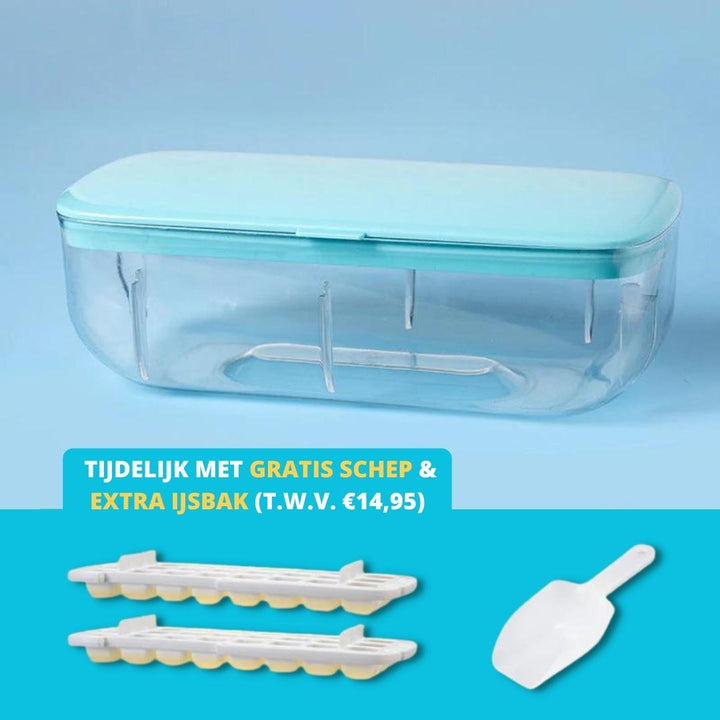 CoolCatcher – Handy Ice Cube Maker with Collection Tray Bowlift