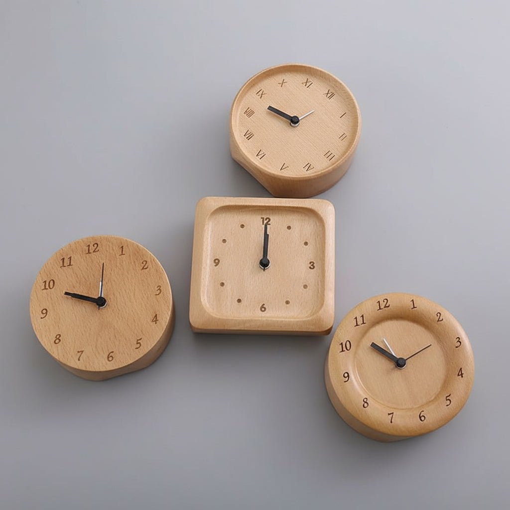 BowLift | Elegant alarm clock made of beech wood for a stylish home