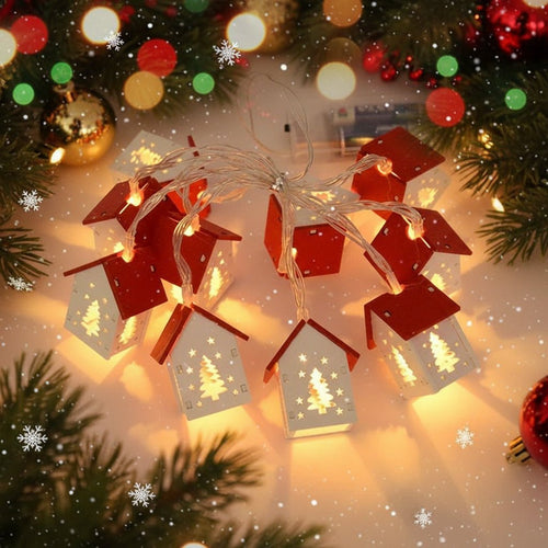 BowLift | Wooden LED House Light with Warm White Light for Festive Accents