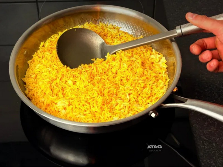 BowLift | Titan Premium Frying Pan – Non-Coated Hammered Titanium Pan for All Hobs Including Induction