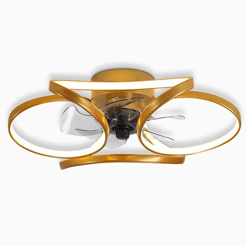 BowLift | Stylish LED Ceiling Fan with Remote and Floral Decoration
