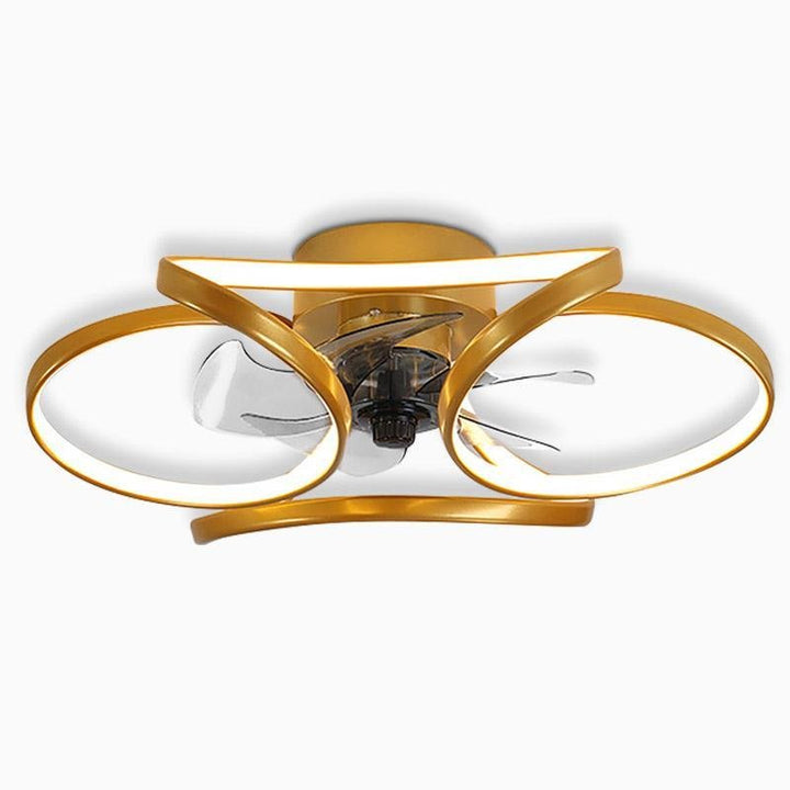 BowLift | Stylish LED Ceiling Fan with Remote and Floral Decoration