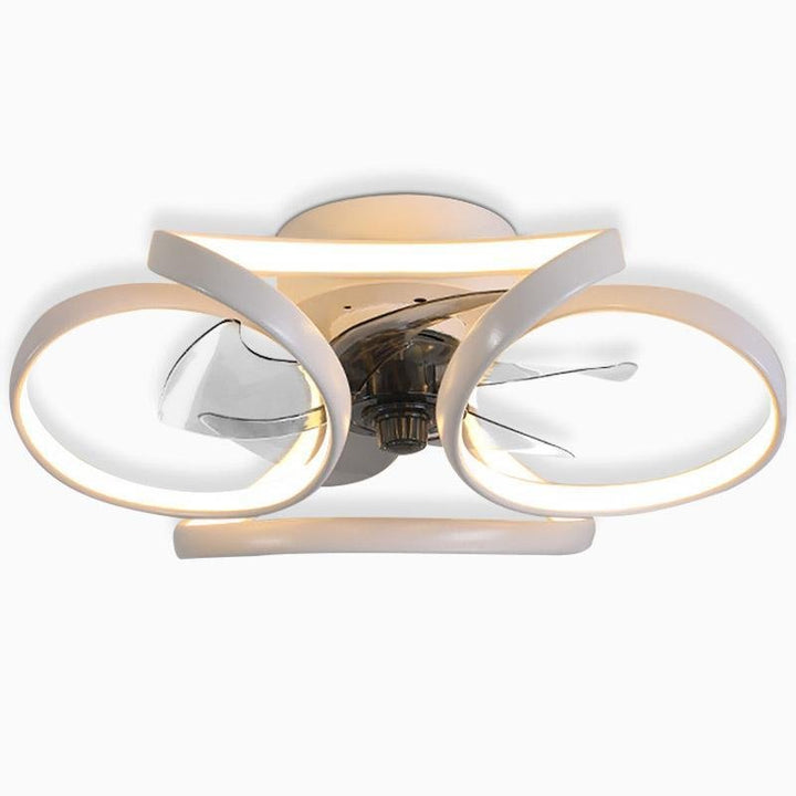 BowLift | Stylish LED Ceiling Fan with Remote and Floral Decoration