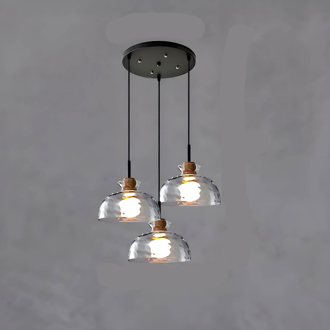 BowLift | LuxeGlow Chic Glass chandelier - Modern elegant glass ceiling lamp