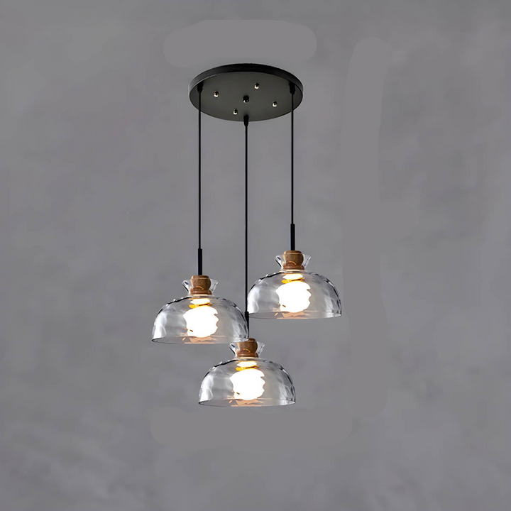 BowLift | LuxeGlow Chic Glass chandelier - Modern elegant glass ceiling lamp