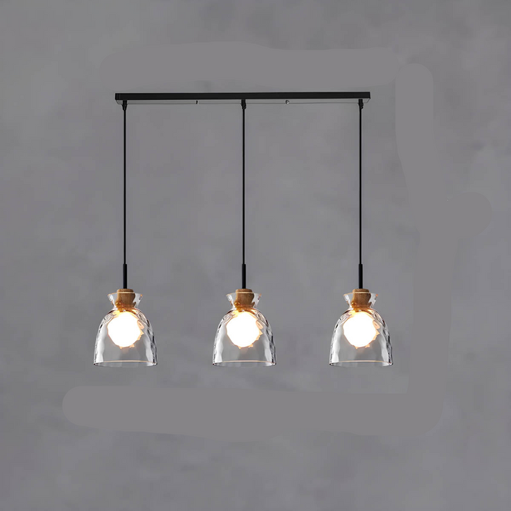 BowLift | LuxeGlow Chic Glass chandelier - Modern elegant glass ceiling lamp