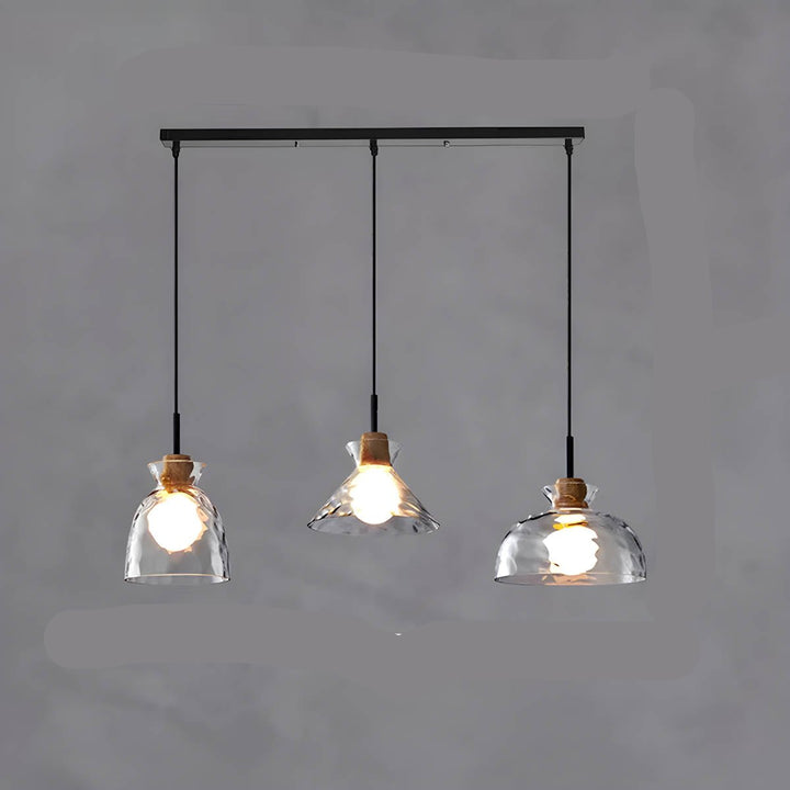 BowLift | LuxeGlow Chic Glass chandelier - Modern elegant glass ceiling lamp