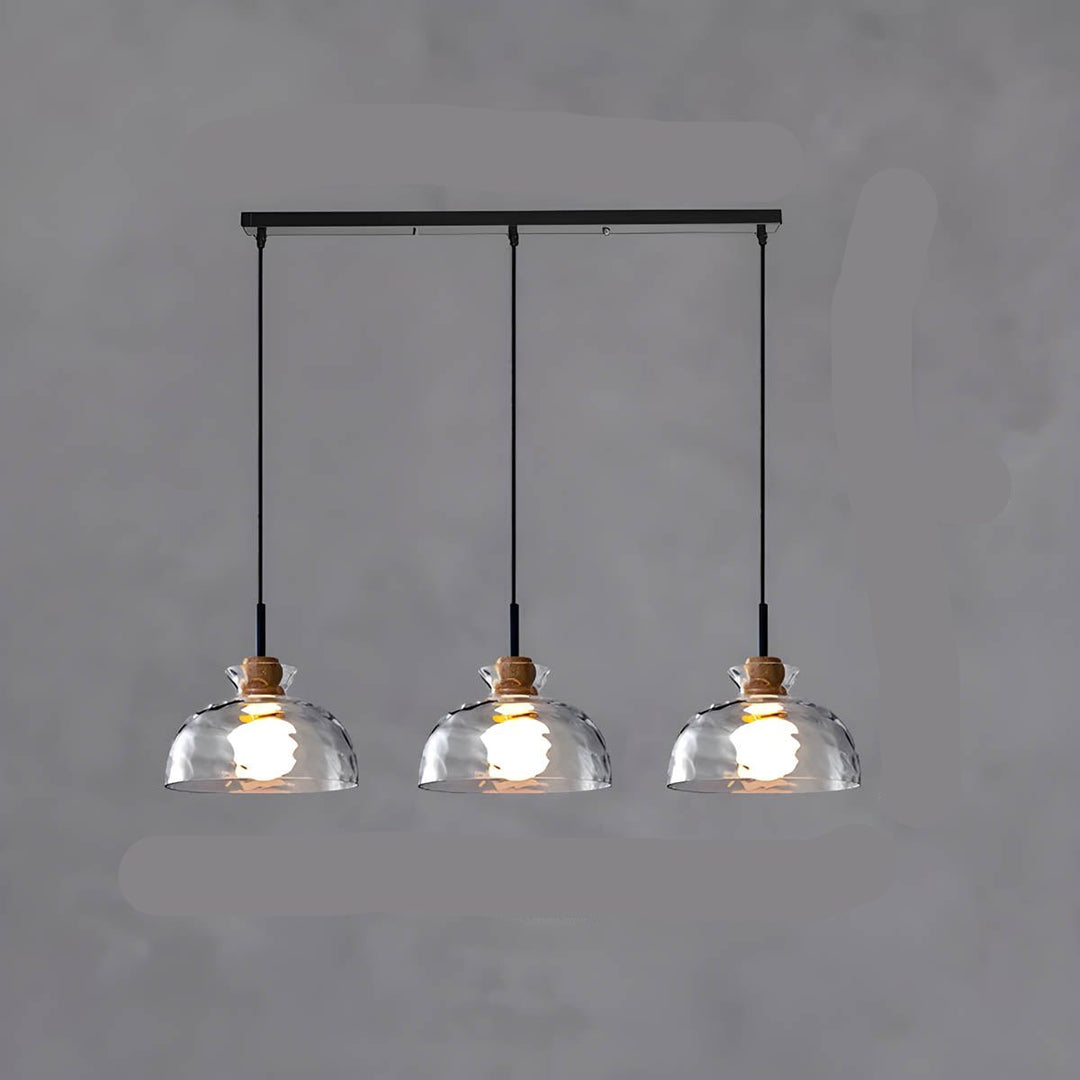 BowLift | LuxeGlow Chic Glass chandelier - Modern elegant glass ceiling lamp