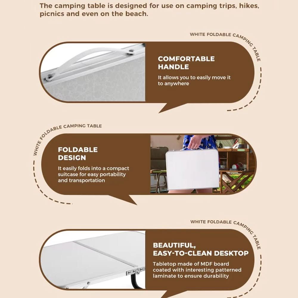 BowLift | Folding Outdoor Table in Suitcase Format for Camping & Balcony