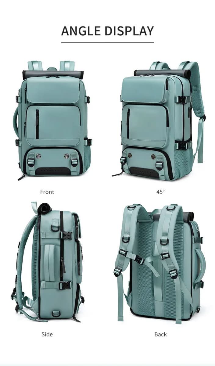 BowLift | Travel backpack with USB connection, shoe compartment & anti-theft compartment