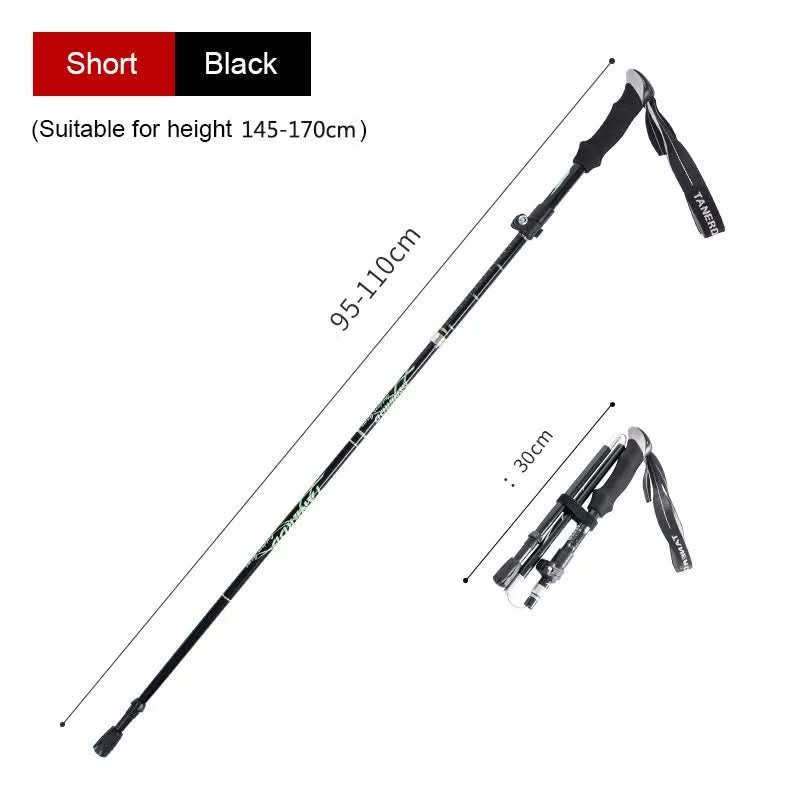BowLift | Ultralight 5-piece telescopic trekking poles for mountain and hiking tours