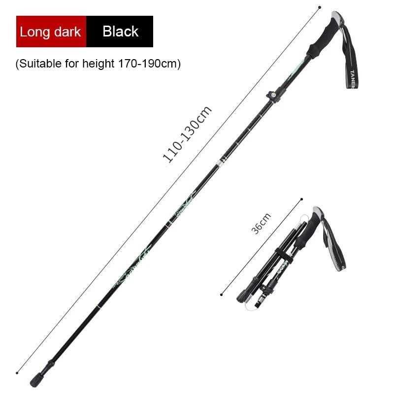 BowLift | Ultralight 5-piece telescopic trekking poles for mountain and hiking tours