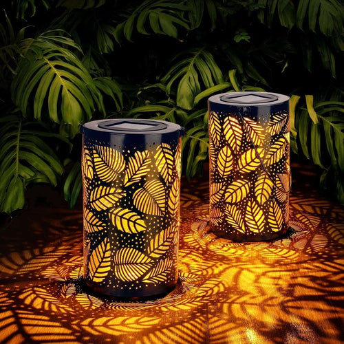 BowLift | Glowing Leaf Lantern | Elegant Solar Garden Light