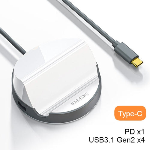 BowLift | USB 3.0 Hub with 4 USB Ports & Phone Holder, for HHD, Flash Drive, Fan, Keyboard, Mouse