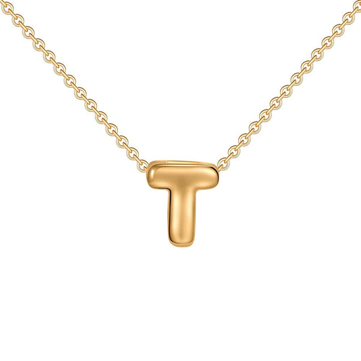 BowLift | Dainty Bubble Letter Initial Necklace