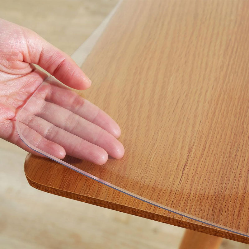 BowLift | 2 mm thick rectangular plastic table cover, PVC transparent table protector