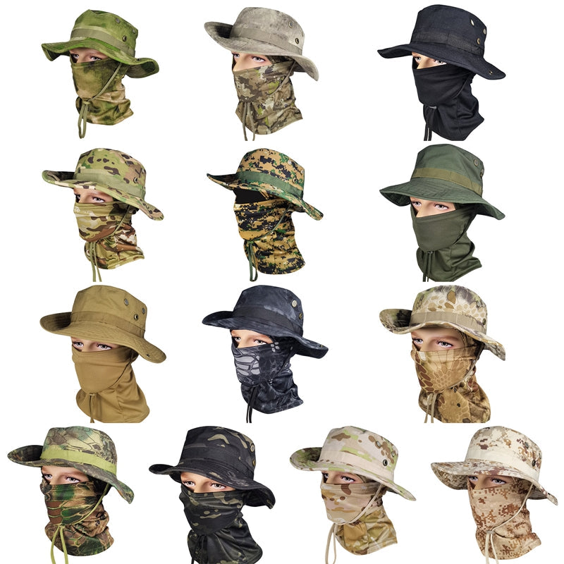 BowLift | Tactical Camouflage Full Face Cover Hat