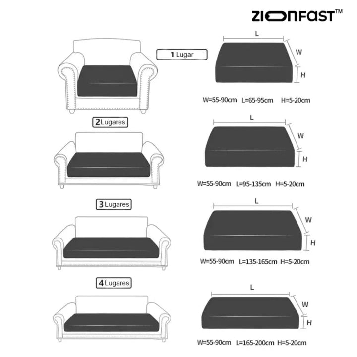BowLift | Waterproof elastic sofa cover - Zion™
