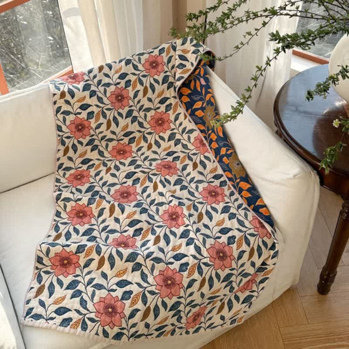 BowLift | Tavira Floral Leaf Cotton Bath Towel
