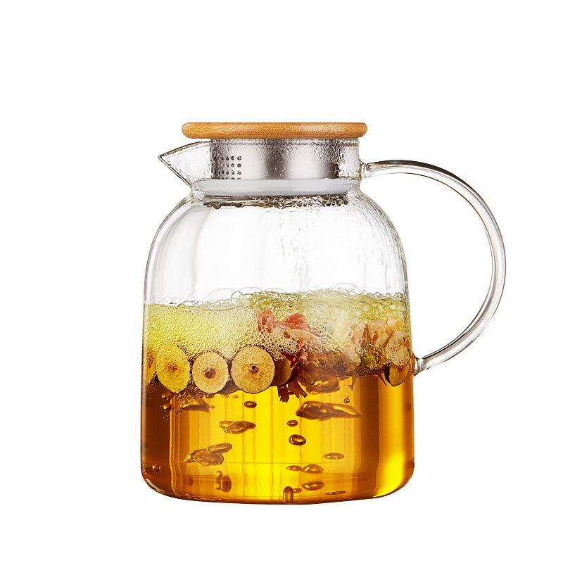 BowLift | Teapot, Glass Teapot Single Kettle, High Temperature Resistant Teapot, Transparent Flower Teapot, Household Kettle Teapot