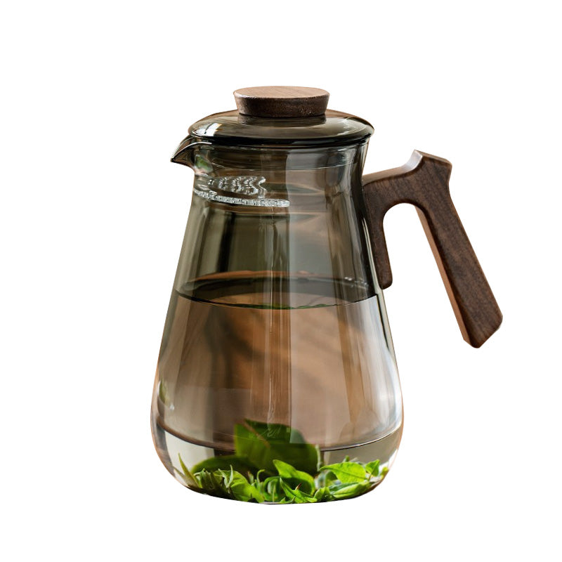 BowLift | Heat-Resistant Crescent Teapot, Glass Teapot With Integrated Tea Leakage Filter, Green Tea Cup Tea Divider, Fair Tea Separation Cup, Transparent Glass Teapot, High Borosilicate Large Capacity Teapot