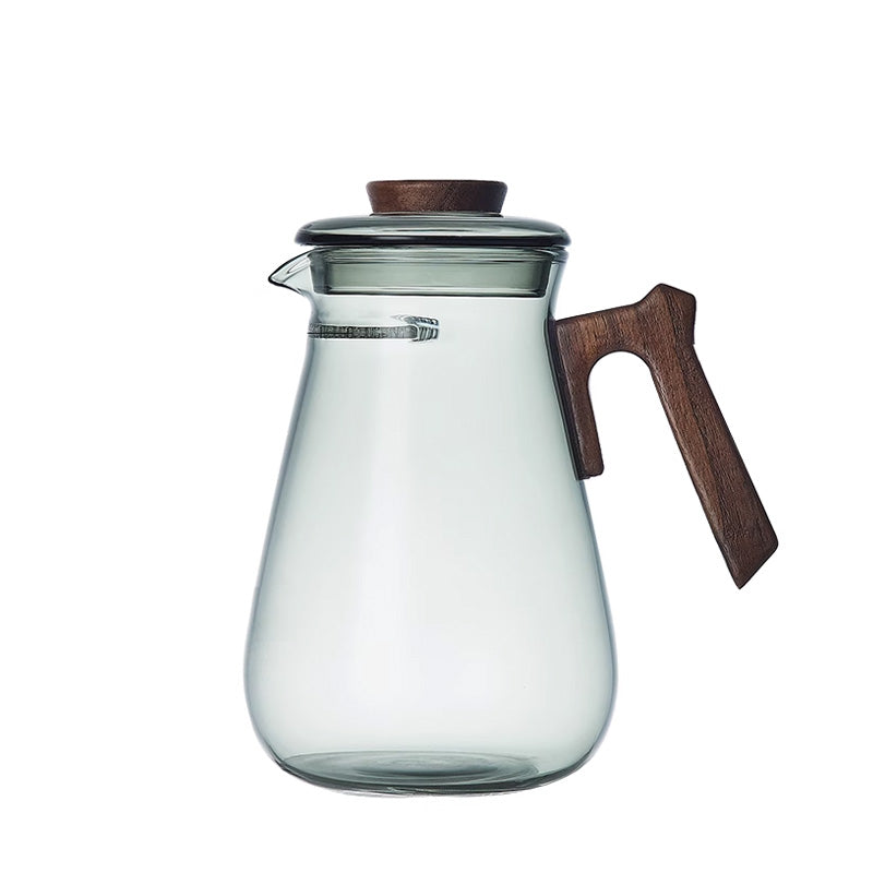 BowLift | Heat-Resistant Crescent Teapot, Glass Teapot With Integrated Tea Leakage Filter, Green Tea Cup Tea Divider, Fair Tea Separation Cup, Transparent Glass Teapot, High Borosilicate Large Capacity Teapot