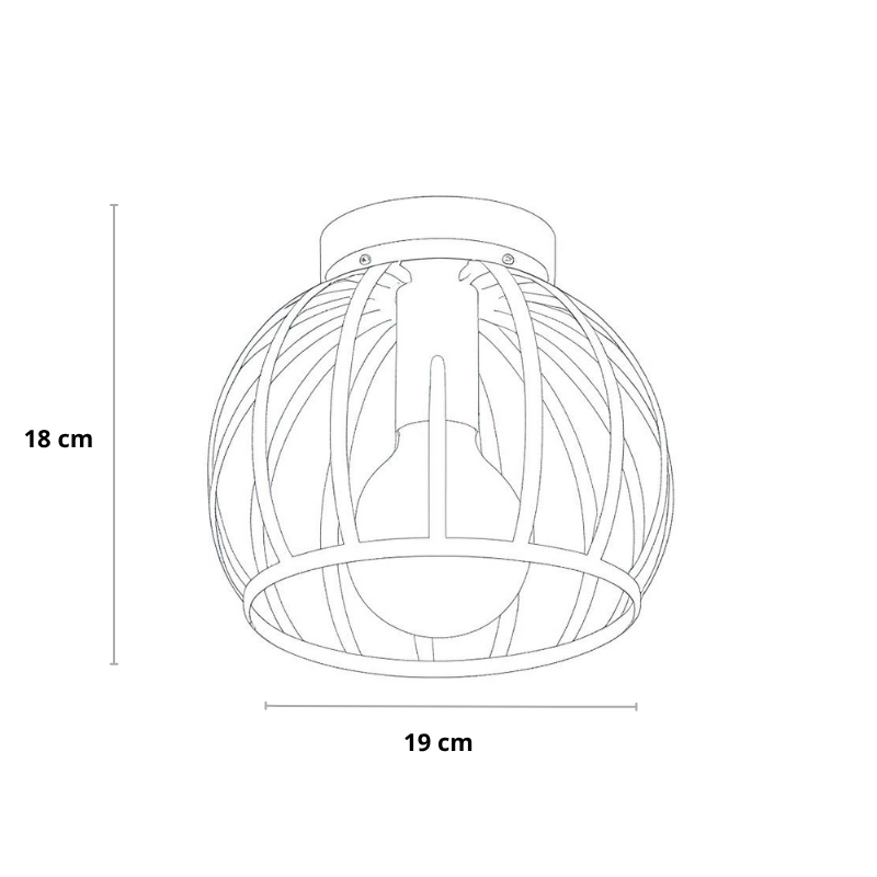 BowLift | Industrial Ceiling Lamp Black