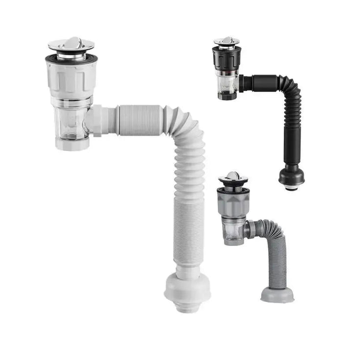 BowLift | Telescoping Multi-Purpose Drain Hose Set – Odor Prevention & Easy Installation