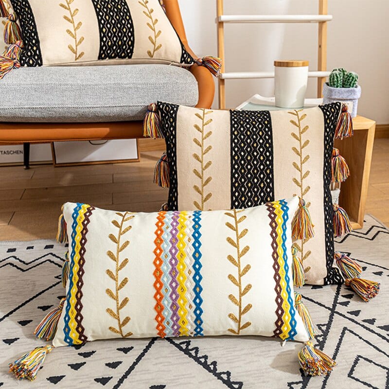 Textured Tassel Pillowcase Bowlift