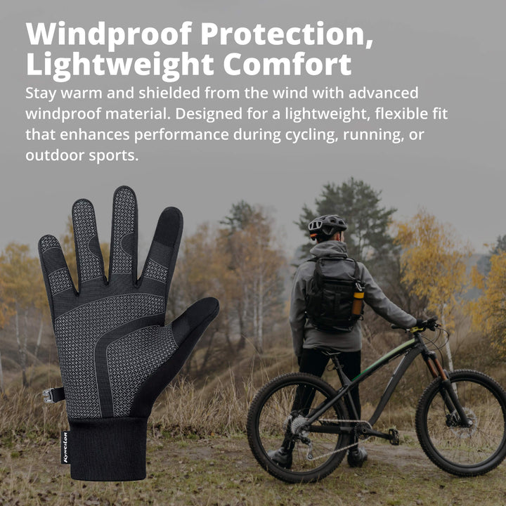 BowLift | Thermal Winter Cycling Gloves UK | Waterproof, Windproof & Touchscreen Warm Running Gloves for Men & Women