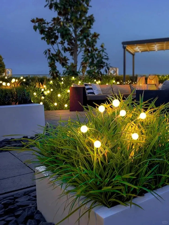 Solar-powered Firefly Garden Light - Three-headed LED Lamp for Outdoors | Bowlift