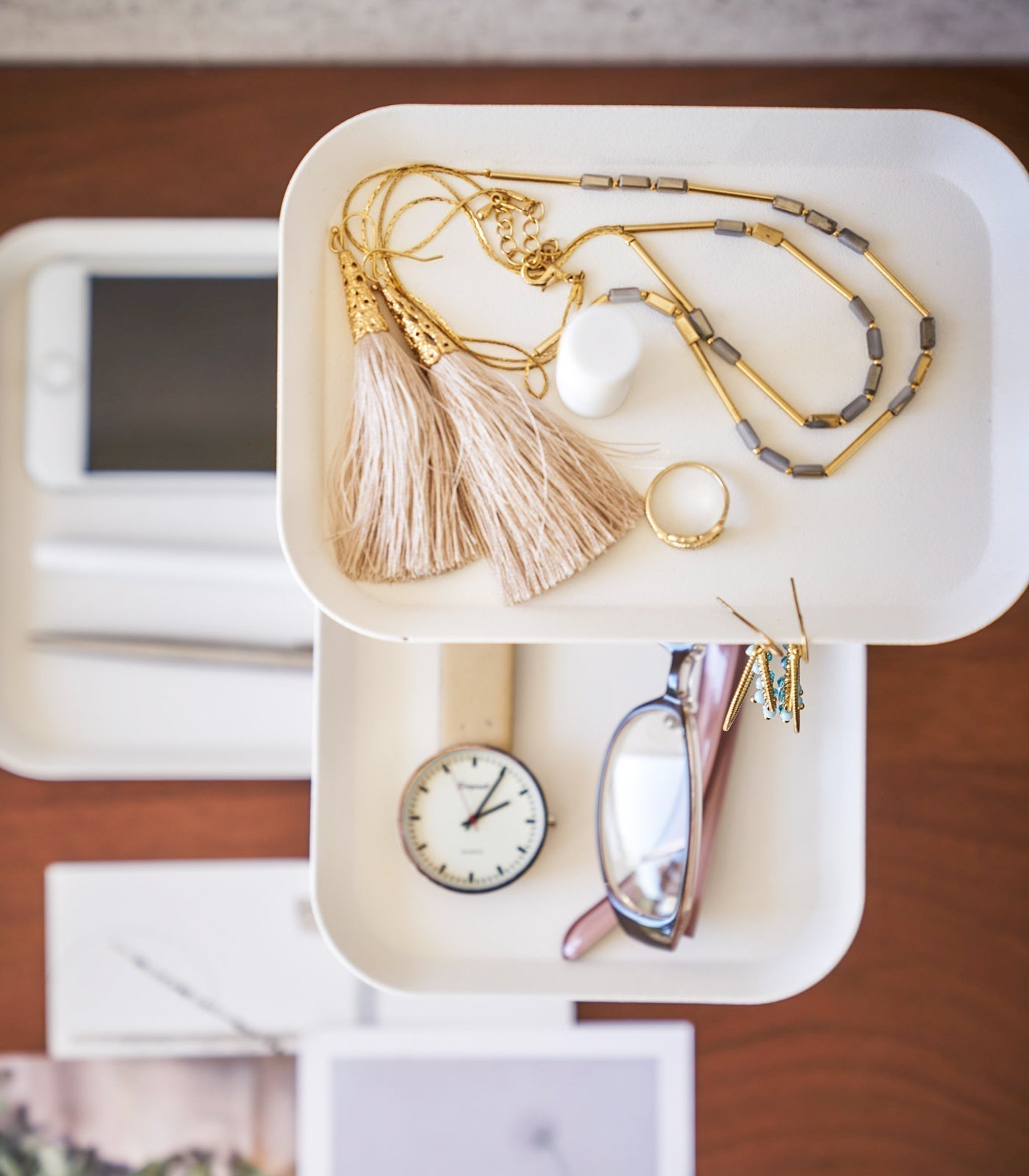 BowLift | Three-Tier Accessory Tray - Steel