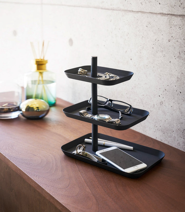 BowLift | Three-Tier Accessory Tray - Steel