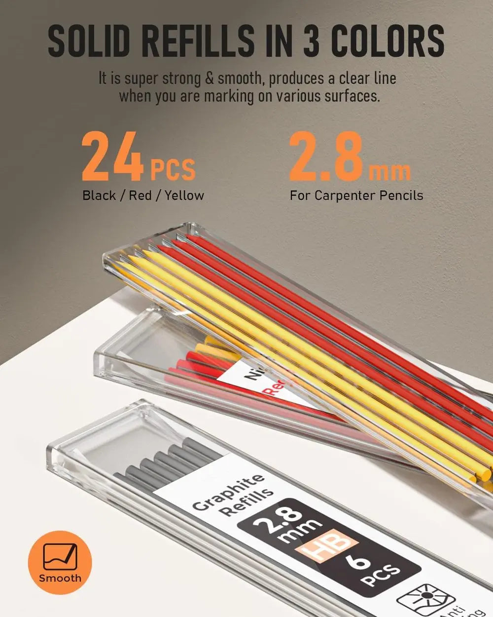 BowLift | Borehole carpenter pencil with refill set